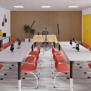 Sala de prensa y periodismo